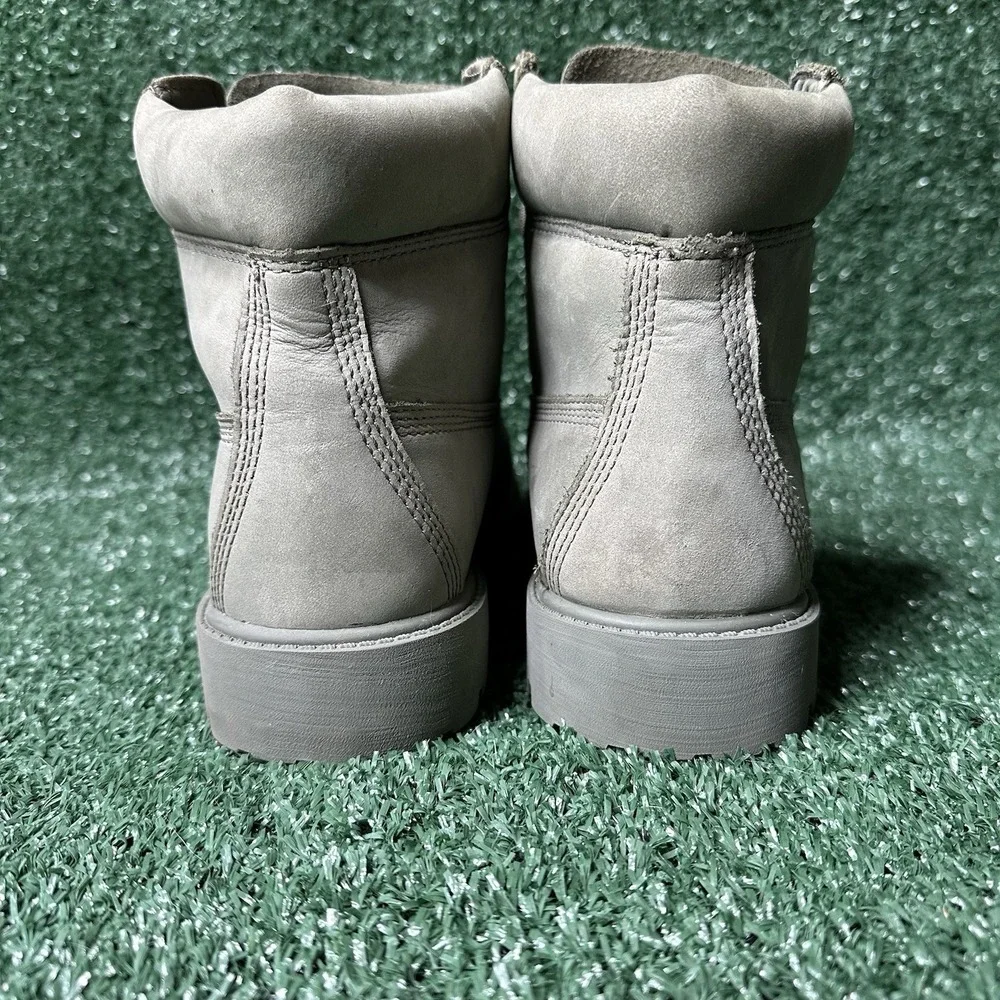 Timberland Kids Youth 4.5 Green Combat Lace Up Boots Hiking Snow Outdoor